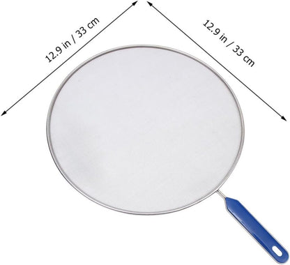 4 Pack Oil Splatter Guard Mesh Anti Spill Oil Cover Stainless Steel Splatter Screen for Frying Pan Pot Safeguard Kitchen Accessories 18.50 X 12.99 X 0.39 in