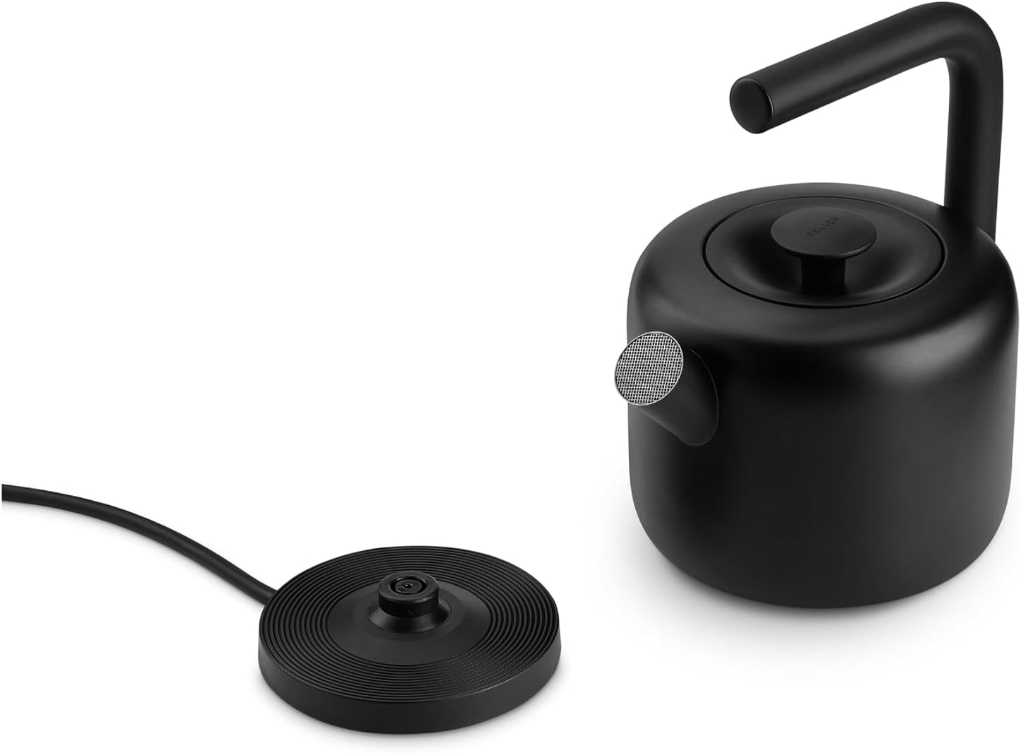 Fellow Clyde Electric Kettle 1.5 Liter - Fast Boil, Drip-Free Spout | Hot Water Tea Kettle for Tea & Coffee, Stainless Steel Water Boiler, Auto Shut-Off, BPA-Free, Cordless, Matte Black