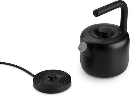 Fellow Clyde Electric Kettle 1.5 Liter - Fast Boil, Drip-Free Spout | Hot Water Tea Kettle for Tea & Coffee, Stainless Steel Water Boiler, Auto Shut-Off, BPA-Free, Cordless, Matte Black
