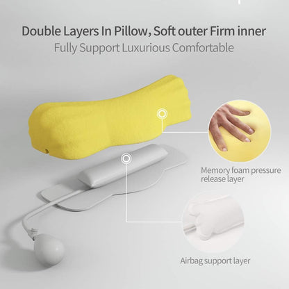 RESTCLOUD Neck Pillows for Pain Relief Sleeping, Neck Roll Pillow Neck Cervical Pillows for Stiff Neck Pain Relief Bed Pillow Height and Firm Adjustable