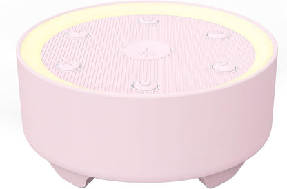 Kipcush White Noise Machine for Sleeping, Baby & Adults, High-Fidelity Non-Looping Sounds, Sleep Sound Machine with Dimmable Night Light, USB Powered, Memory Function, Home, Nursery & Travel