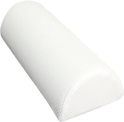 1/2 Pack Half Moon Bolster Pillow for Legs, Knees, Lower Back and Head | Lumbar Support Pillow for Bed, Sleeping | Semi Roll for Ankle and Foot Comfort - Machine Washable Cover(09,M:50x17x9cm)