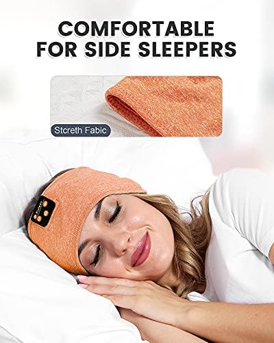 Perytong Sleep Headphones Bluetooth Wireless Sports Headband, Long Playtime Lightweight Headphones Hi-Fi Stereo Ergonomic ASMR Sleep Headphone Cool Gadget Gift for Men Women Black