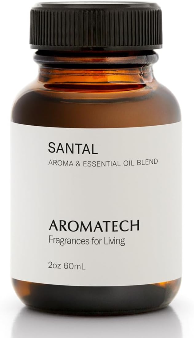 AromaTech Santal Aroma Essential Oil Blend: Luxury Hotel Inspired Aromatherapy with Amber, Vanilla, Cedar & Sandalwood for Ultrasonic Diffusers (0.33 Fl Oz (Pack of 1))