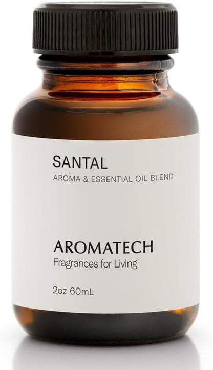 AromaTech Santal Aroma Essential Oil Blend: Luxury Hotel Inspired Aromatherapy with Amber, Vanilla, Cedar & Sandalwood for Ultrasonic Diffusers (0.33 Fl Oz (Pack of 1))