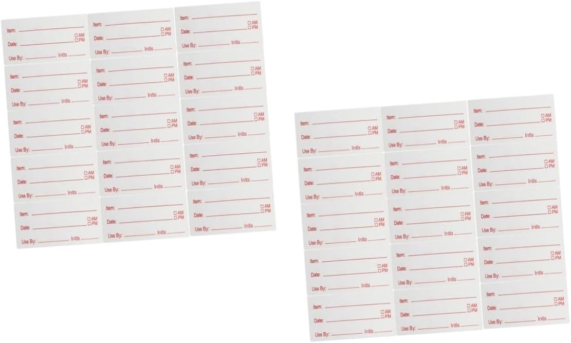SHINEOFI Removable Food Date Labels for Kitchen Containers Pantry Freezer Canning Meal Prep Organization Stickers