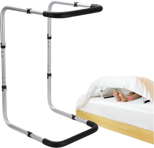 Fabater Blanket Lifter for Feet, Height Adjustable Blanket Lifters for Foot of Bed, Carbon Steel Blanket Support for Foot, Knee, Toes, Leg, Ankle