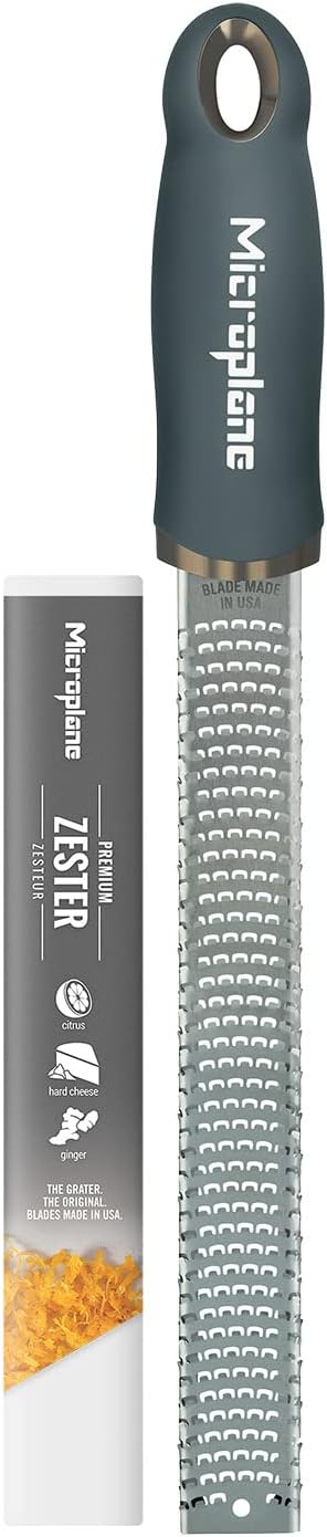 Premium Classic Series Zester - Lipstick Pink | Lemon Zester tool, Hard Cheese & Vegetable Grater | For Citrus, Parmesan Cheese, Garlic, Ginger, Nutmeg | Fine Stainless Steel Blade, Made in USA