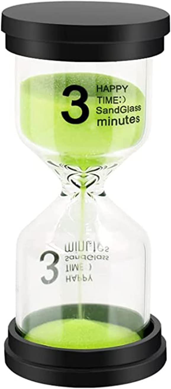 Sand Timer, Sand Timers Colorful 1/3/5/10/15/30 Minutes Sandglass Timer with Protective Cover for Classroom Home Office Cooking (Pack of 6) Multicolor