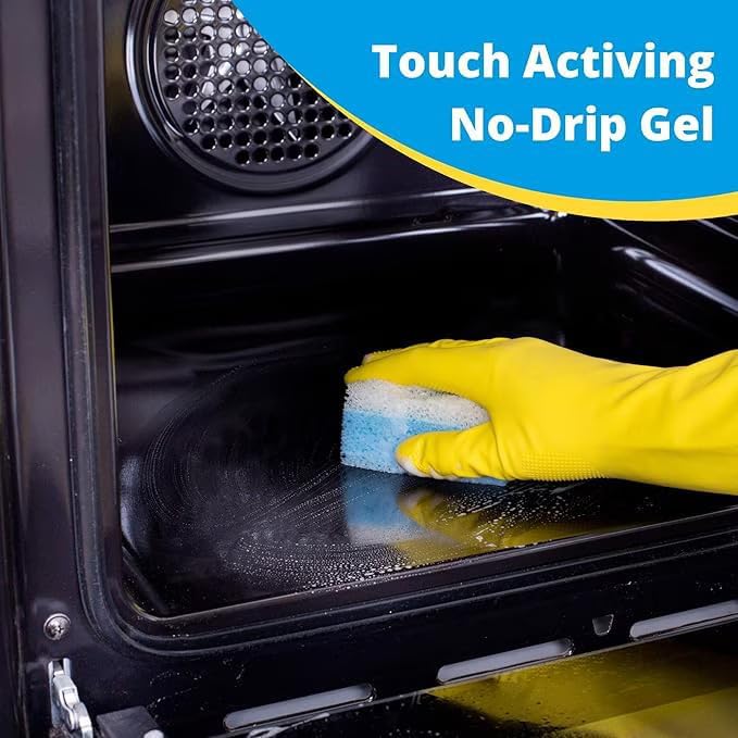 Carbona Oven Rack & Grill Cleaner Kit, Includes Bag & Gloves, Eliminates Thick Grease, Grime & Baked-On Food, Unscented Formula, No Scrubbing Required