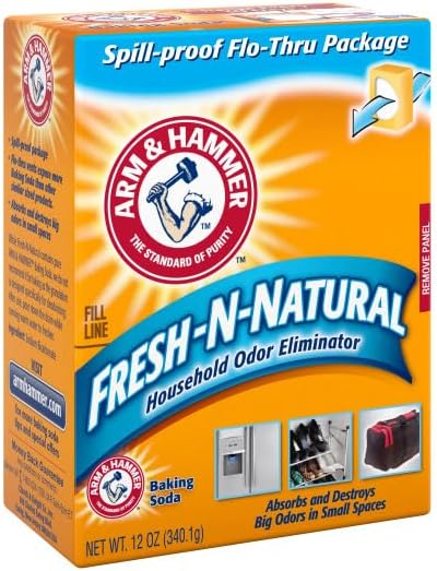 Arm & Hammer Baking Soda Fresh-n-Natural Odor Eliminator, 12 oz (Pack of 3)