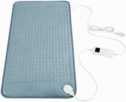 Heating Pad for Period Cramps, Heating Pad for Back/Neck/Shoulder Muscle Pain, 6 Heating&4 Timer Setting, Auto Shut Off, Dry/Moist Heat & Machine Washable, Gray Birthday Christmas Gifts for Women Mom