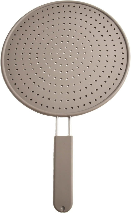 Silicone Splatter Guard for Frying Pan 28cm/11in, Heat Resistant Mesh Screen with Handle Cover, Non-Stick Grease Shield for Cooking Oil for SPLASH Prevention, Dishwasher Safe Kitchen Tool for Stove