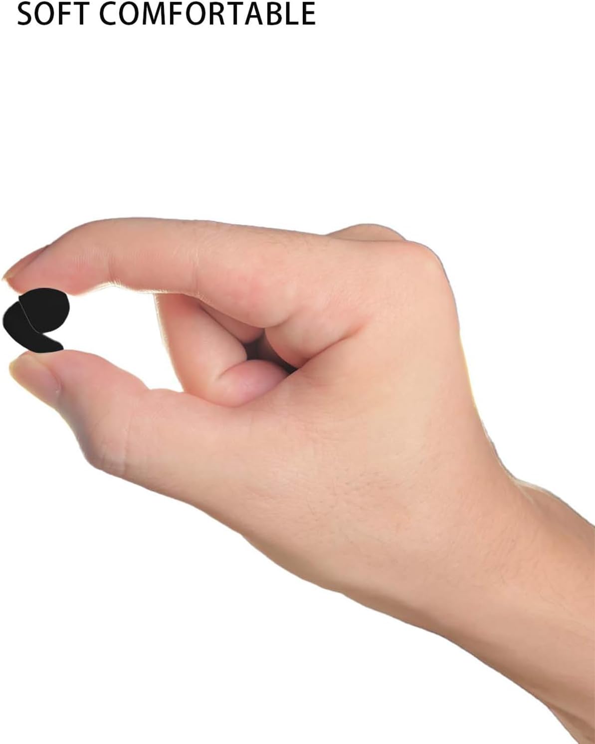 Silicone Ear Plugs for Noise Reduction, Reusable Ear Plugs for Sleeping Noise Cancelling, Concerts, Motorcycle, Travel & Hearing Protection NRR 33dB - 8 Ear Tips in XS/S/M/L, Black