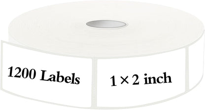600 Blank Removable Freezer Labels Water Oil Resistant with Perforation Line for Food Containers Jars Pantry Organization (Ink Quick-Dry，1” x 2”)