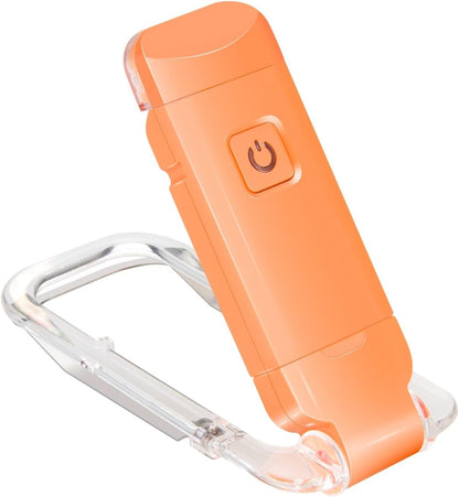 LUXSWAY USB Rechargeable Book Light for Reading,Small Book Reading Light in Bed,Clip On Bookmark Kids Light for Bed,Brightness Adjustable for Eye Care,2 4000K and 2 1550K LEDs for Bookworms