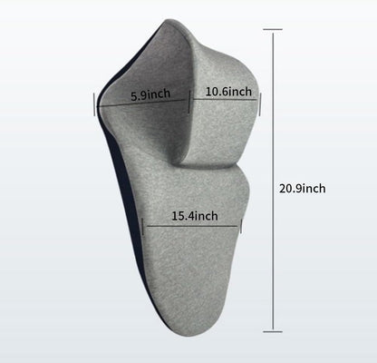 Office Chair Headrest, Adjustable Neck Support Pillow with Removable Washable Cover - Head Rest Attachment for Office Chairs and Wheelchairs, Neck Pillow for Desk Chair Napping (Grey)