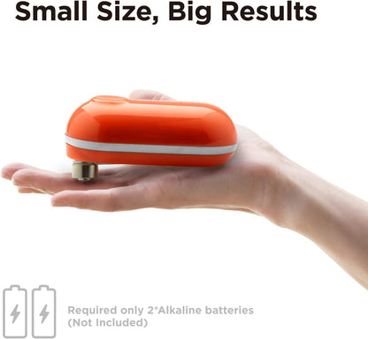 Kitchen Mama Mini Electric Can Opener Smooth Edge, White