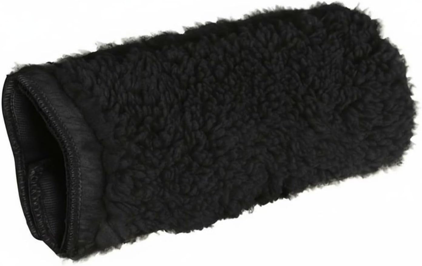 Lamb Wool Armrest Pad Soft Sherpa Fleece Cushion Protects Chair Armrests Relieves Discomfort Non-Slip Hook-and-Loop Suitable for Office Chair Elderly Home, White