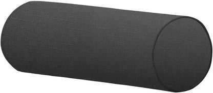 Neck Roll Pillowcases Velvet Cylindrical Pillow Covers 16"x6" with Hidden Zipper for House Home Decor Neck Roll Pillow Cervical Neck Roll Memory Pillow Cylinder Round Cushion (Black, 16x6)