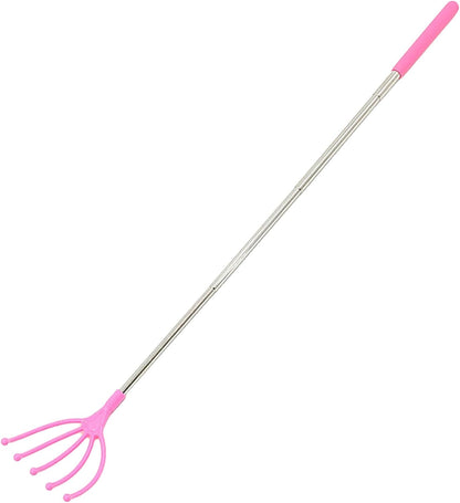 Silicone Back Scratching Tool Extendable Telescopic Back Scratcher Skin Safe Bristle Claw Back Scratcher with Folding Handle