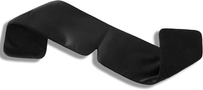 ALASKA BEAR Wraparound Style Organic Cotton Eye Mask with Padded Nose, Big Wide Headband and Large Coverage Ear Muff Sleeping Mask with Bottom Flap for Full Blackout, Dark Grey