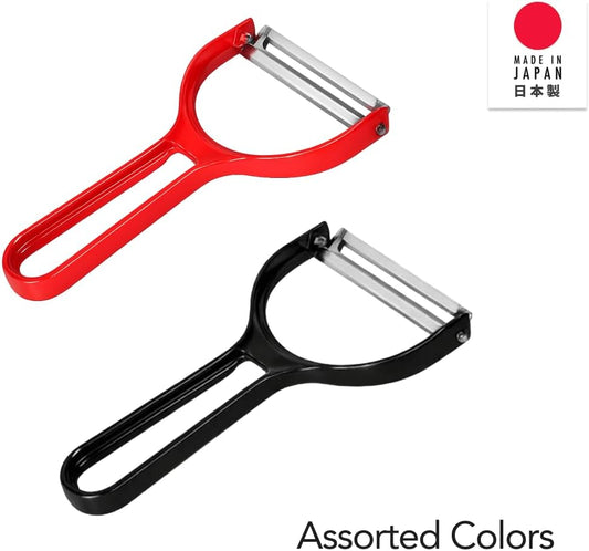 JapanBargain 3000, Japanese Peeler for Vegetable Fruit zucchini Potato, Wide Cabbage Peeler, Made in Japan, Assorted Color