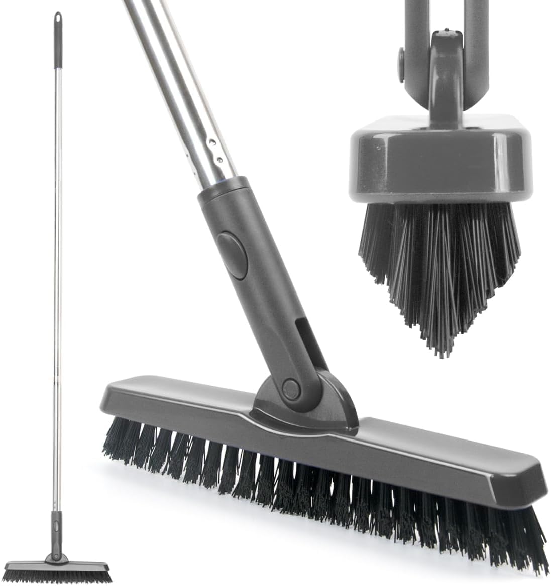 CELOX Grout Brush with Long Handle, Tile Grout Cleaner Brush for Tile Floors, for Shower Tile, for Cleaning Grout