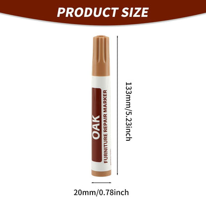 Wood Furniture Repair Markers, Black Paint Fix Touch Up Pen for Furniture & Wood Floor, Scratch Remover Filler for Nicks, Scratches & Stains, Professional Furnitures Recolour Pen for Home/Office