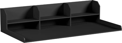 ChooChoo Washer Dryer Countertop, Adjustable Shelf, 2-Tier | Laundry Room Topper, Spacious Storage, For Folding Clothes & Efficient Organization, Walnut