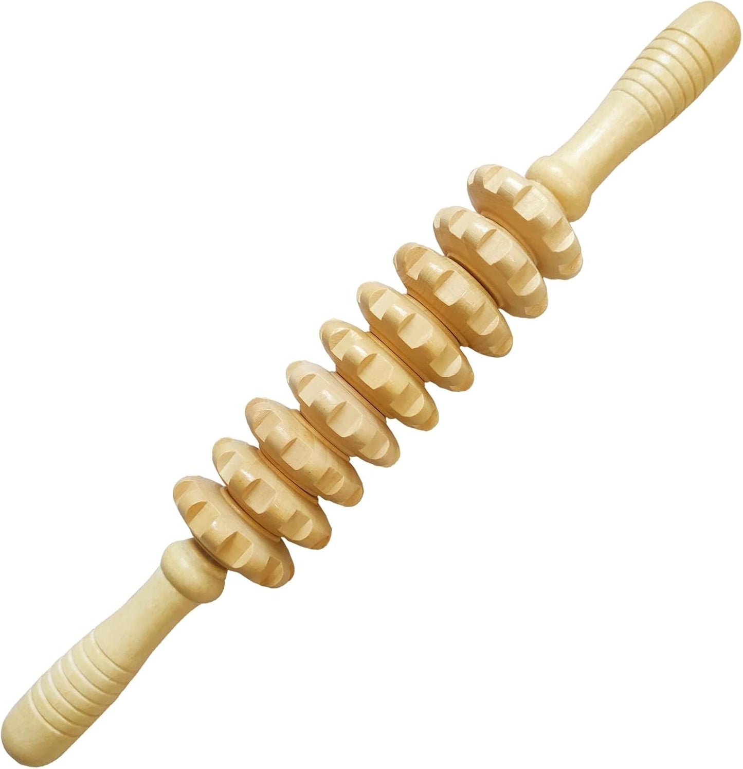 Wood Therapy Massage Tools Manual Massage Roller Stick for Body Sculpting, Maderoterapia Kit- Cellulite Massager for Muscle Pain Relief, Fascia, Cellulite