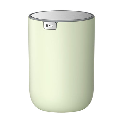 EKO Fandy 0.58 Gal/2.2L Mini Trash Can with Lid, Swing-Top Desktop Trash Can for Bathroom, Countertop, Vanity, Desk or Office, Small Garbage Bin (Blue)