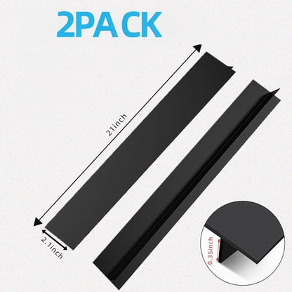 2 Pack 21 Inches Flexible Kitchen Stove Gap Covers, Silicone Gap Fillers Seals Between Counter and Stovetop, Oven, Washer, Dryer, Easy to Wipe,Heat-Resistant and Stain Proof - Ideal for Sealing Spaces