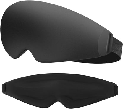 Sleep Mask 3D Contoured Memory Foam Eye Mask, Zero Pressure Light Blocking, Adjustable Breathable for Side Sleepers & Travel，Moonlit Lavender