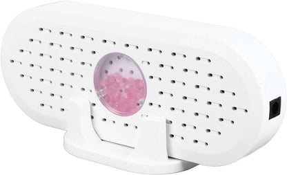 Mini Closet Dehumidifier, Rechargeable ABS 5W 6V White Effective Portable Electric Dehumidifiers Reusable Desiccant for Closet Shoe Cabinet