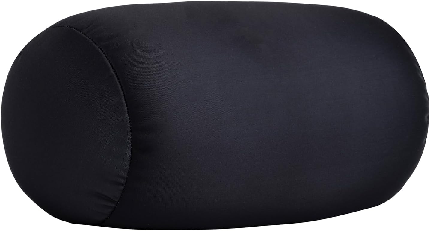 Squishy Microbead Neck Pillow, 7Inch x 12Inch Soft Travel Body Bed Pillow Bean Pillow for Kids Adult Chair Sleeping Car Seat, Fun Dormroom (Sky Blue)