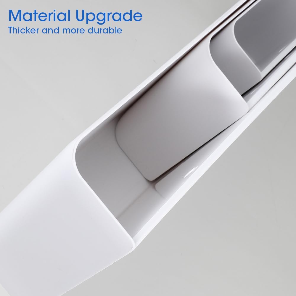 Picowe Magnetic Laundry Storage, Large Lint Holder Bin, Space-Saving Trash Container Hanging on Dryer, Washer or Wall Mount (Gray White)