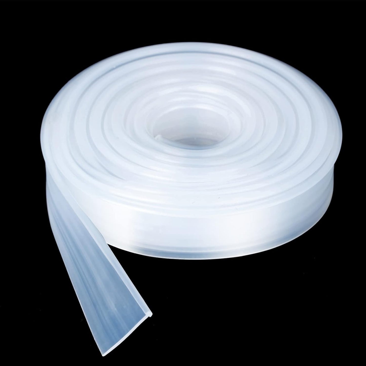 Framed Shower Door Bottom Seal Strip Replacement Shower Bottom Waterproof Door Rubber Sweep Trim Clear Seal for Home Bathroom Glass Shower Door 108 x 13/16 x 5/32 Inch Tee Insert Shape