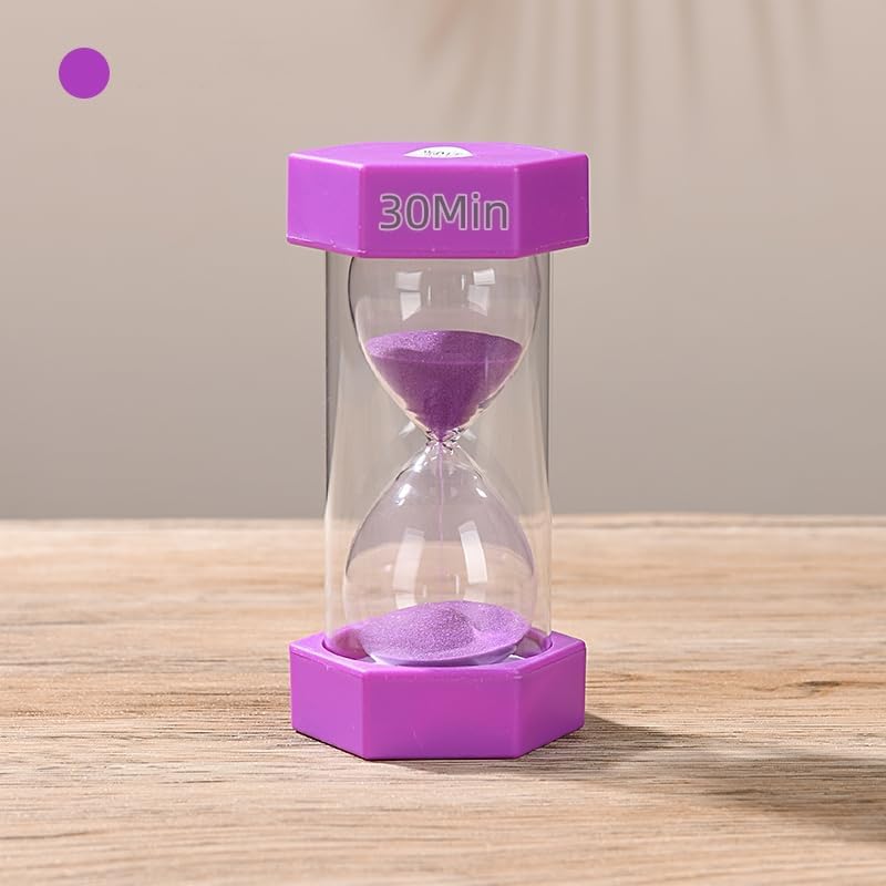 Colorful Sand Timers, Hourglass Sand Timers 5 Min Sandglass Timer with Protective Cover for Toothbrush Timer Games Classroom Home Office Cooking(Blue+5Min)