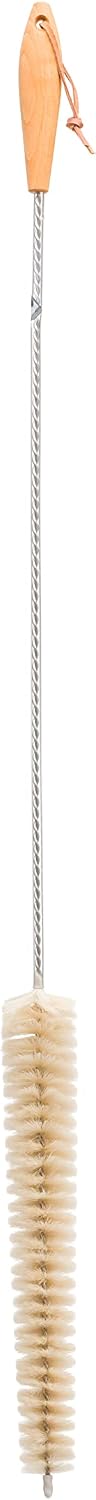 Redecker Natural Pig Bristle Radiator Brush with Oiled Beechwood Handle, 18-1/2-Inches