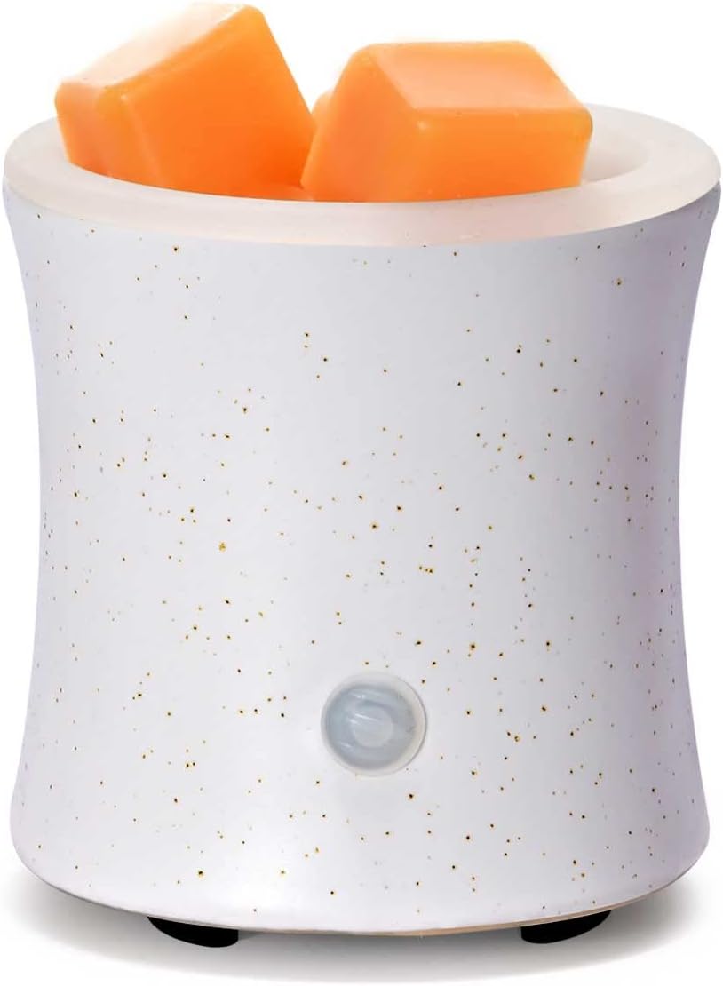 ASAWASA 2PCS Smart Candle Warmer for Large Jar, Coffee Mug Warmers, with Gravity Switch Auto Shut-On/Off, Safely and evenly Release The Aroma, Keep The Drink Warmth, Best Ideals Valentines Day Gifts
