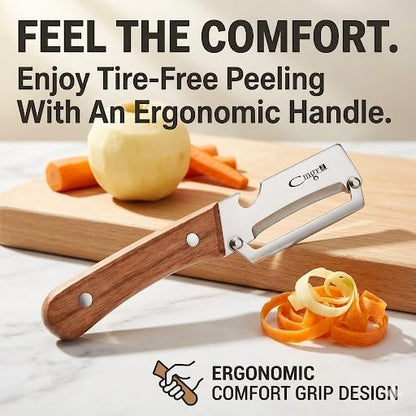 Vegetable Peeler,Effortless Peeling,Veggie Potato Fruit Peelers for Kitchen | Multifunctional Sharp Stainless Steel Blade Zero Flex Snag Peelers for Apple Carrot Cucumber Pumpkin Papaya Cheese Cabbage