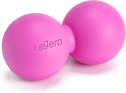 Aegero Peanut Massage Ball-Double Lacrosse Massage Ball (Blue Firm Ball) | Mobility Ball for Myofascial Release,Yoga Therapy,Trigger Point Therapy ,Muscle Knots and Acupoint Massage