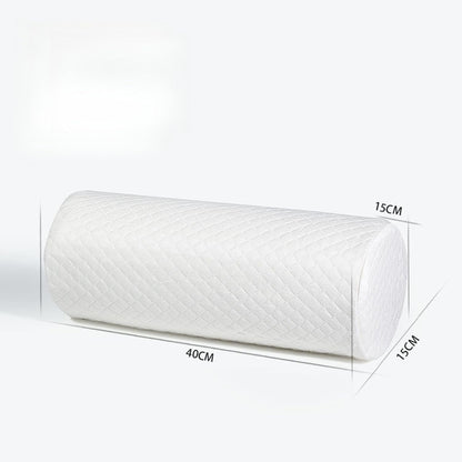 Bogey's Antidote Neck Roll Pillow for Pain Relief Sleeping, Cervical Memory Foam Cylinder Pillow,Travel Bolster Pillow for Bed for Side Sleepers Back Sleeper,15.7 * 6 * 6 inch (White)