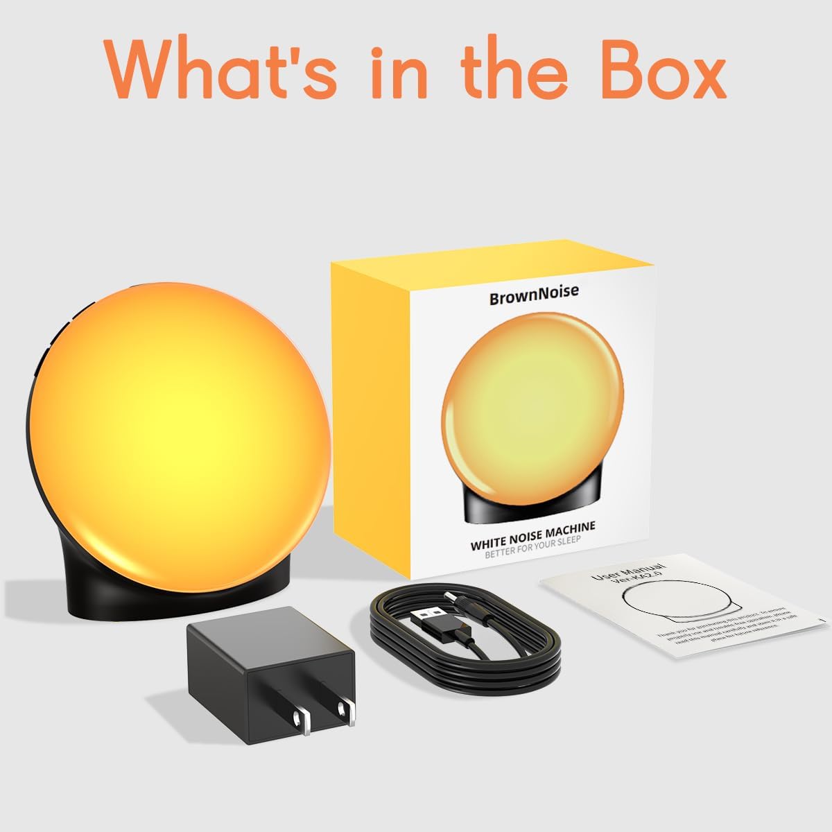 BrownNoise White Noise Machine with 30 Soothing Sound Sound Machine 12 Colors Night Light with 36 Volume Levels and Memory Function 4 Timers 10 Adjustable Brightness Sleep Machine for Baby Adults Kids