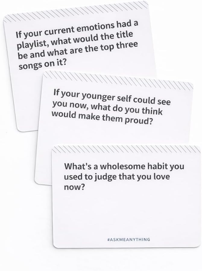 ASKMEANYTHING Recovery Pack Card Game - 100 Cards for Self-Improvement, Coping Skills, and Group Therapy
