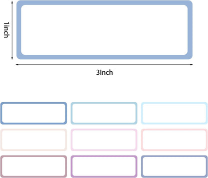 1000 Pcs Removable Freezer Labels 1 x 3 Inch, 10 Colors | Water And Oil Resistant, Easy To Write, Sticks To Containers, Ideal For Food Storage, Classroom, And Organizing