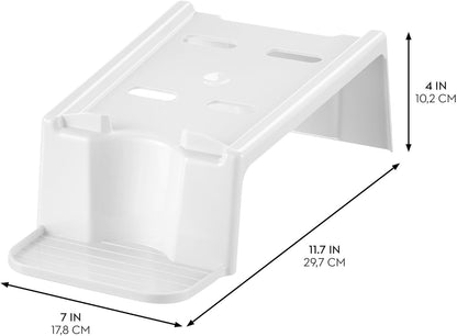 iDesign Laundry Detergent Holder, Clear | Liquid Detergent Stand, Laundry Room Organization