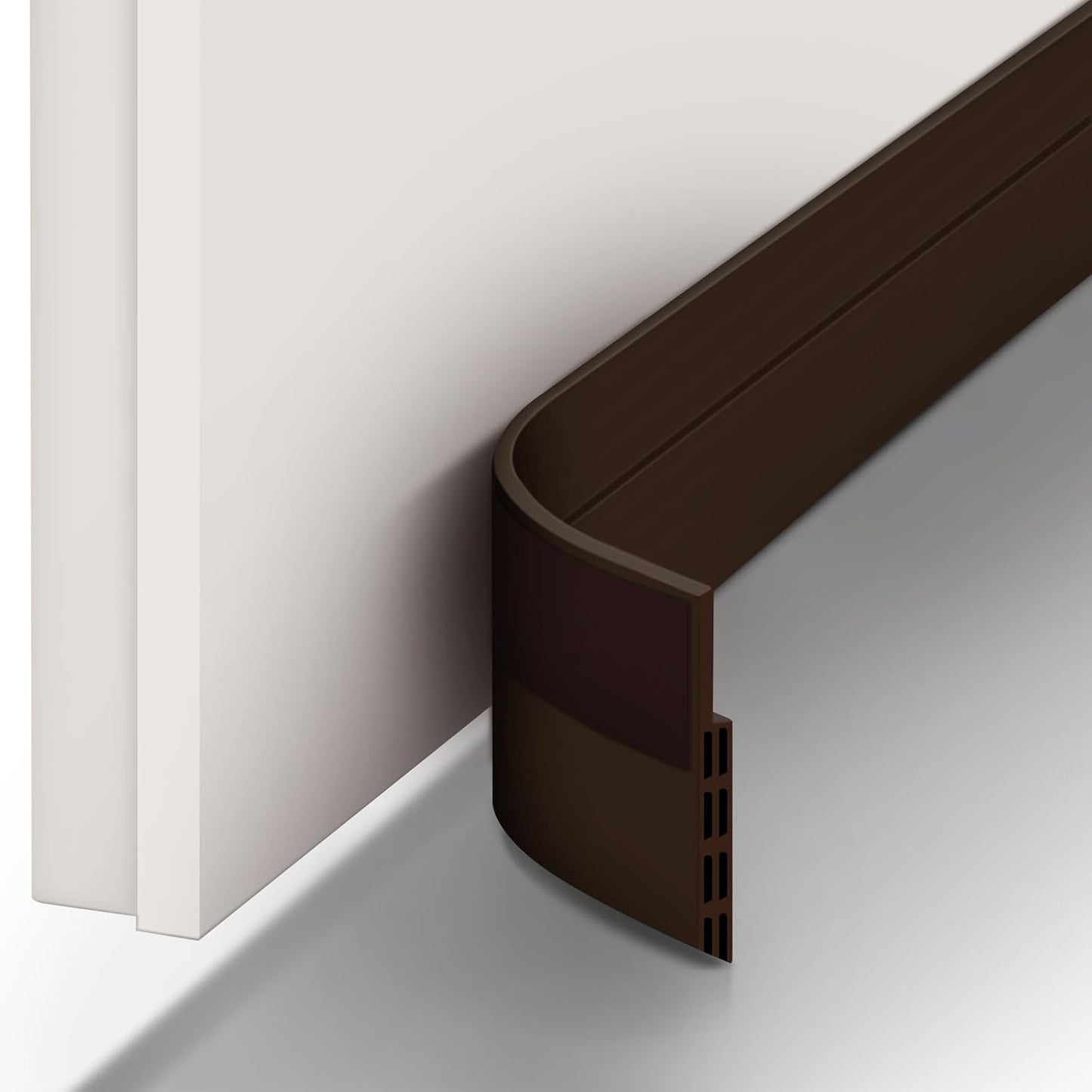 Ohuhu Door Draft Stopper, 1" Wide Adhesive Weather Stripping Seal, 39" | self-adhesive silicone, for interior exterior doors, 3-layer soundproof, save energy, blocks drafts, noise, light, dust, bugs