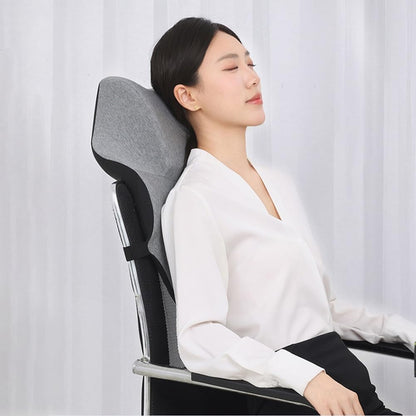 Office Chair Headrest, Adjustable Neck Support Pillow with Removable Washable Cover - Head Rest Attachment for Office Chairs and Wheelchairs, Neck Pillow for Desk Chair Napping (Grey)